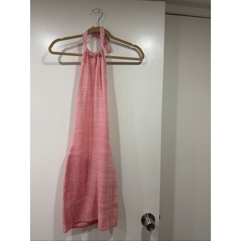 Backless pink woven beachy dress size XS babyboo